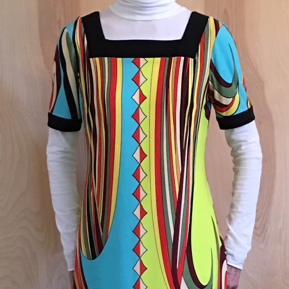 MAX MARA - ABSTRACT « PUCCI STYLE » PAISLEY DRESS